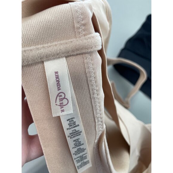 Rhonda Shear 2 Pack Molded Cup Bra with Wrap Back Size 2X Black Beige 665.11 - Picture 5 of 10